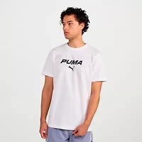 PUMA Mens Crew Neck Short Sleeve Regular Fit Graphic T-Shirt