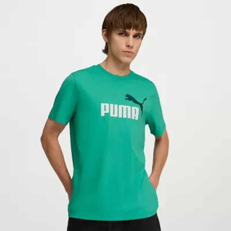 PUMA Essential Mens Crew Neck Short Sleeve Regular Fit Graphic T-Shirt