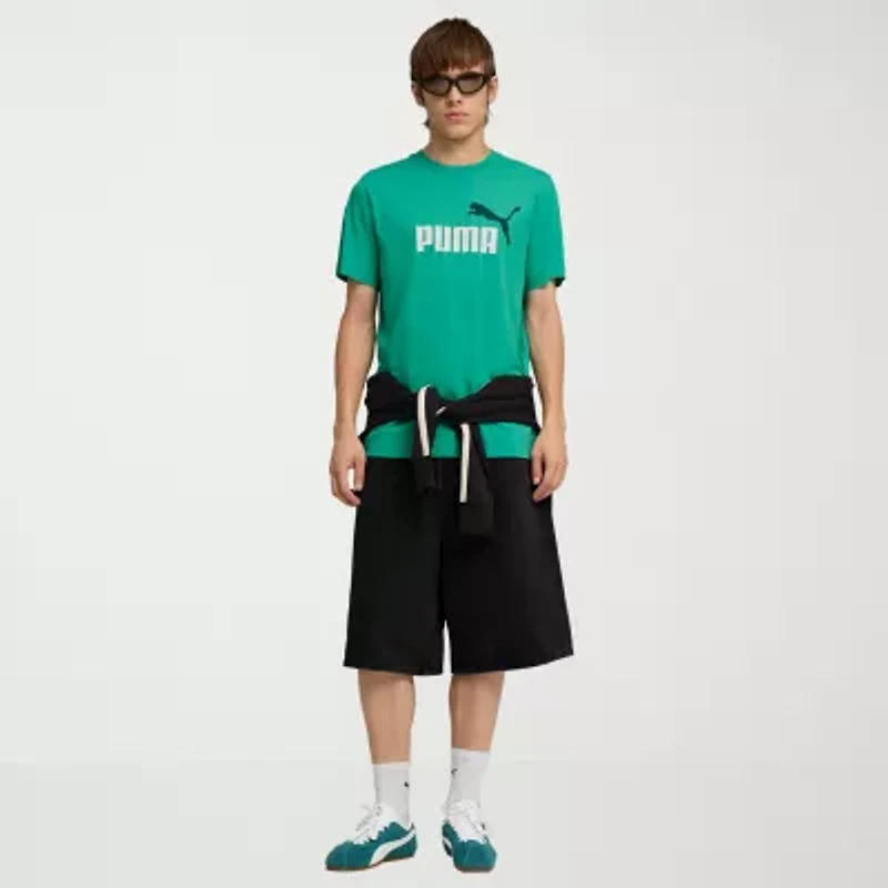 PUMA Essential Mens Crew Neck Short Sleeve Regular Fit Graphic T-Shirt