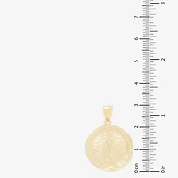 Virgin Mary Womens 14K Gold Round Pendant