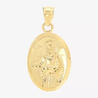St. Jude Unisex Adult 14K Gold Oval Pendant