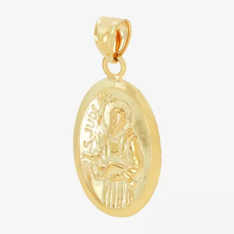 St. Jude Unisex Adult 14K Gold Oval Pendant