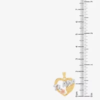 Womens 14K Gold Heart Pendant