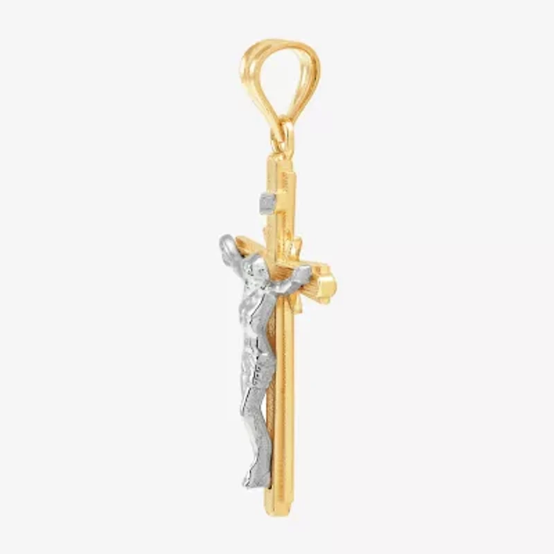 Crucifix Unisex Adult 14K Gold Cross Pendant
