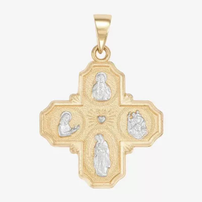 Cross Mens 14K Gold Cross Pendant