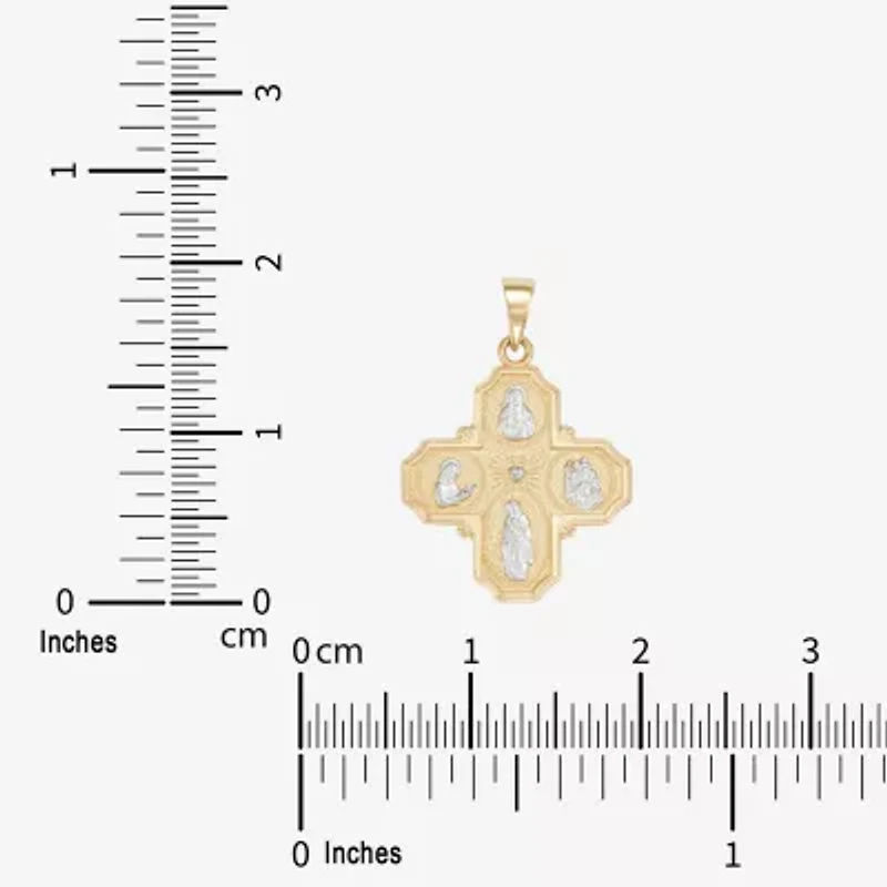 Cross Mens 14K Gold Cross Pendant
