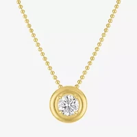 Diamond Addiction (G-H / Si2-I1) Womens 1 1/ CT. T.W. Lab Grown White Diamond 14K Gold Over Silver 18 Inch Pendant Necklace