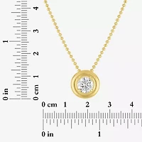 Diamond Addiction (G-H / Si2-I1) Womens 1 1/ CT. T.W. Lab Grown White Diamond 14K Gold Over Silver 18 Inch Pendant Necklace
