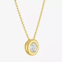 Diamond Addiction (G-H / Si2-I1) Womens 1 1/ CT. T.W. Lab Grown White Diamond 14K Gold Over Silver 18 Inch Pendant Necklace