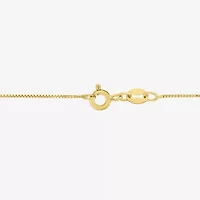 (G-H  / Si2-I1) Womens 1/10 CT. T.W. Lab Grown White Diamond 14K Gold Over Silver Heart 18 Inch Pendant Necklace