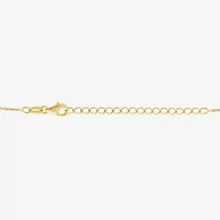 Diamond Addiction (G-H / Si2-I1) Womens 1/10 CT. T.W. Lab Created Blue Sapphire 14K Gold Over Silver Evil Eye 15 Inch Pendant Necklace
