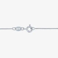 (G-H  /  Si2-I1) Womens 1/10 CT. T.W. Lab Grown White Diamond Sterling Silver Heart 18 Inch Pendant Necklace