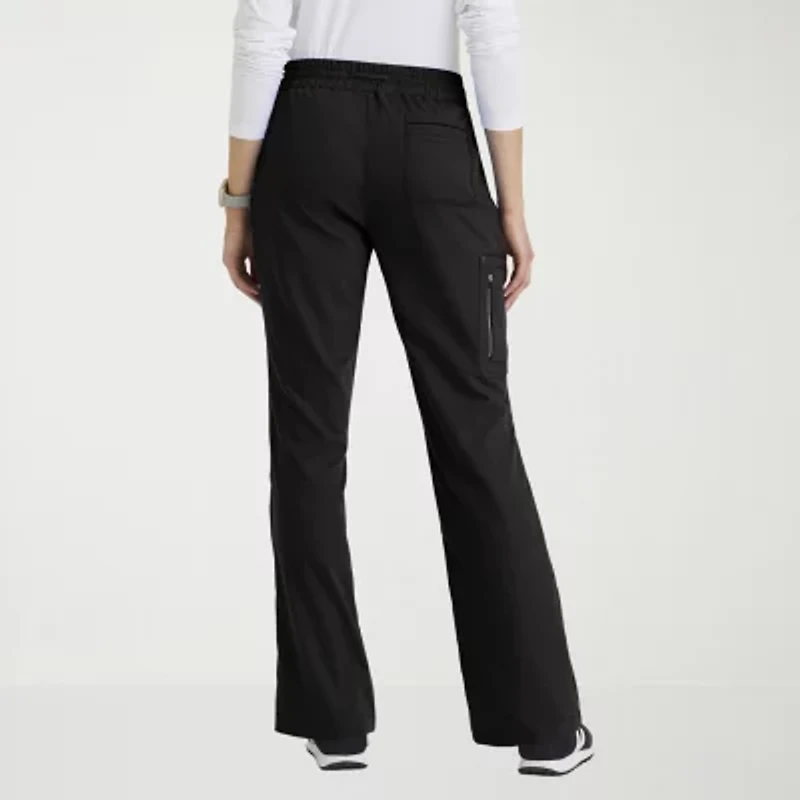 Grey's Anatomy™ by Barco Classic Grp735 Erin 5-Pocket Mid-Rise Fit & Flare Leg Womens Plus Tall Stretch Fabric Moisture Wicking Scrub Pant