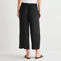 a.n.a Womens Tall Wide Leg Cropped Pant