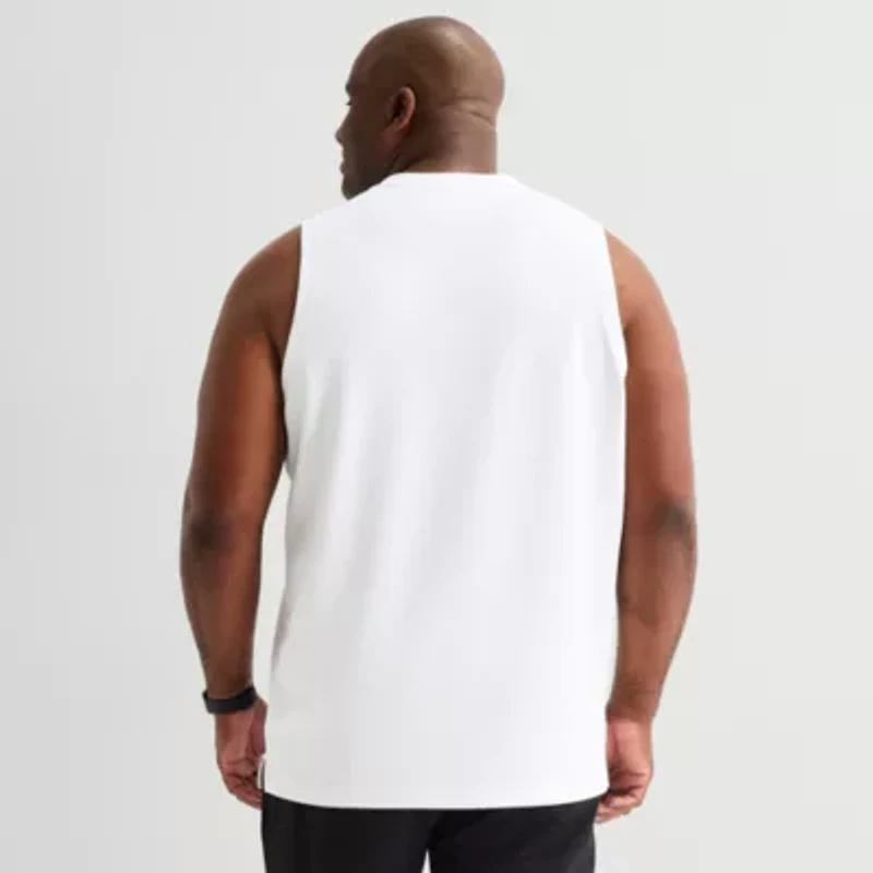 Stylus Mens Crew Neck Sleeveless Big and Tall Muscle T-Shirt