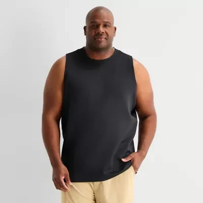 Stylus Mens Crew Neck Sleeveless Big and Tall Muscle T-Shirt