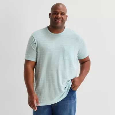 mutual weave Mens Round Neck Short Sleeve Big and Tall T-Shirt