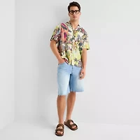 Arizona Mens Short Sleeve Regular Fit Button-Down Shirt