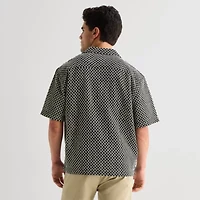 Arizona Mens Short Sleeve Regular Fit Button-Down Shirt