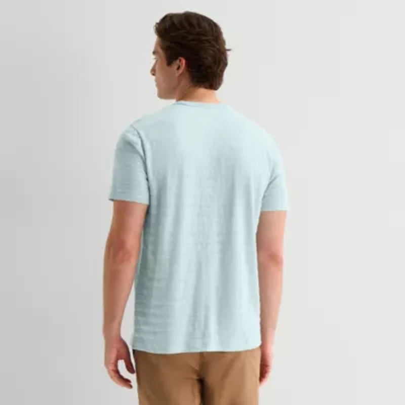 mutual weave Mens Round Neck Short Sleeve T-Shirt