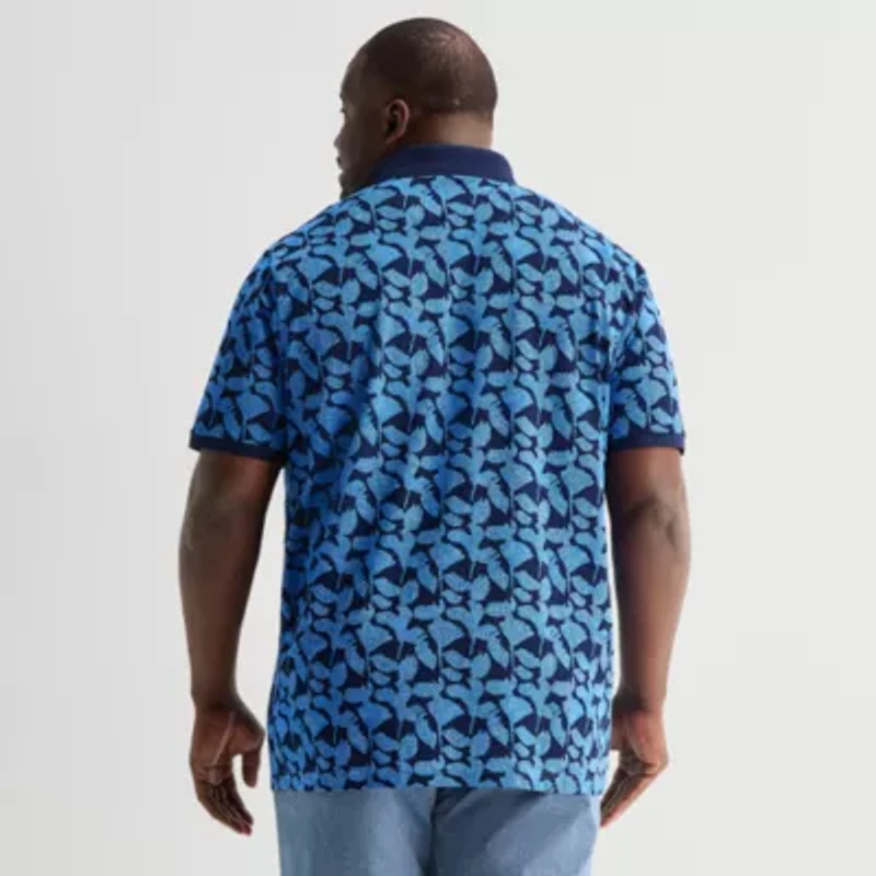 Shaquille O'Neal XLG™ Big and Tall Mens Regular Fit Short Sleeve Polo Shirt