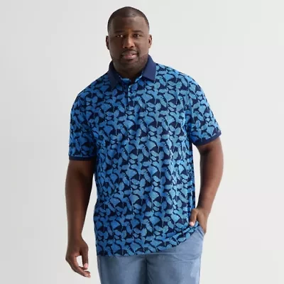 Shaquille O'Neal XLG™ Big and Tall Mens Regular Fit Short Sleeve Polo Shirt