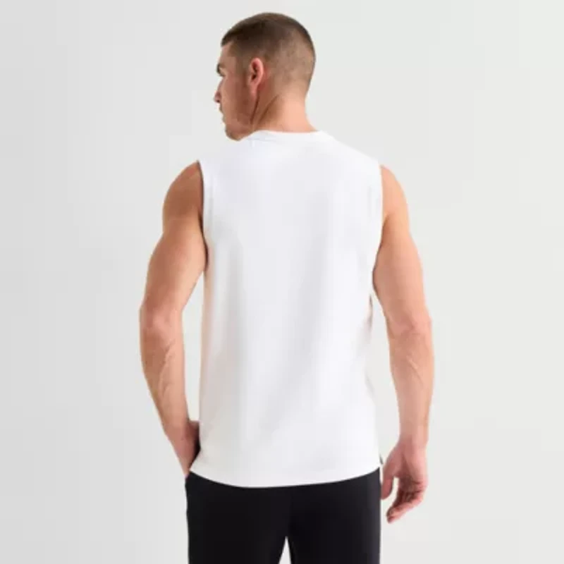 Stylus Mens Crew Neck Sleeveless Muscle T-Shirt