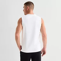 Stylus Mens Crew Neck Sleeveless Muscle T-Shirt