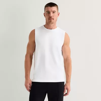 Stylus Mens Crew Neck Sleeveless Muscle T-Shirt