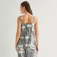 a.n.a Womens Square Neck Sleeveless Tunic Top