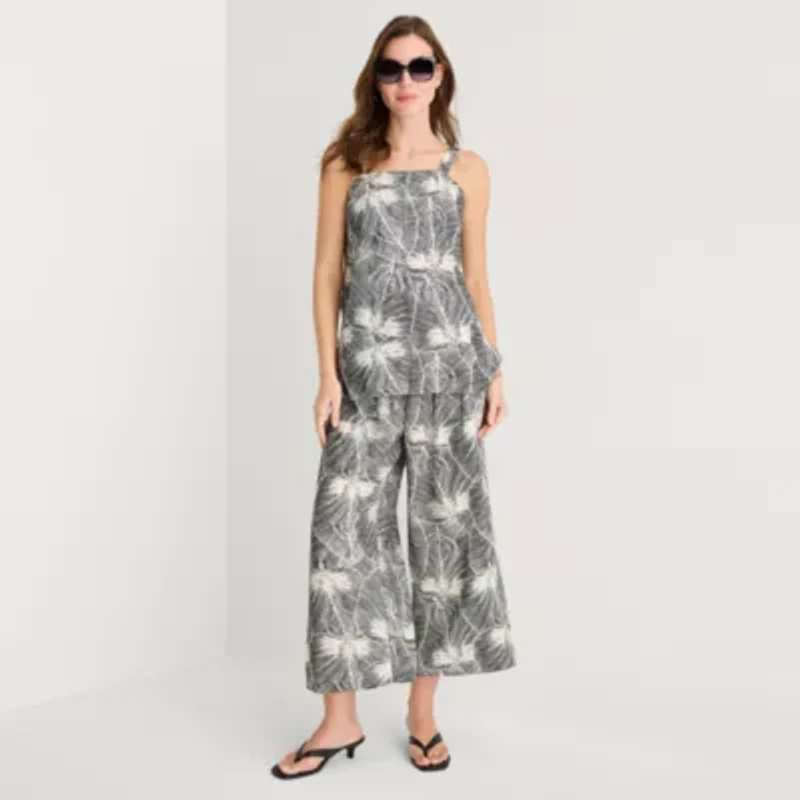 a.n.a Womens Square Neck Sleeveless Tunic Top