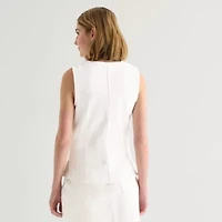 a.n.a Womens Round Neck Sleeveless Vest