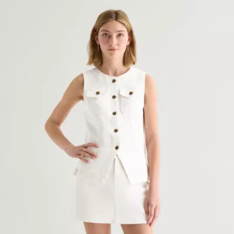 a.n.a Womens Round Neck Sleeveless Vest