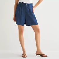 a.n.a Womens 7" High Rise Denim Short