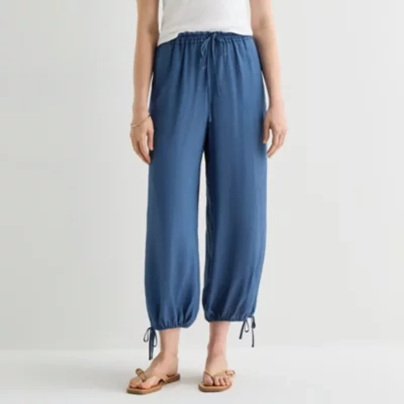 a.n.a Womens Crinkle Harem Pant