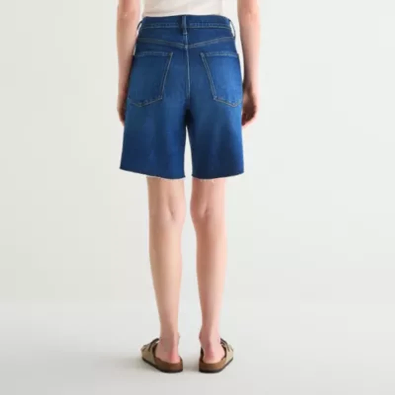 a.n.a Womens 9" Mid Rise Bermuda Short