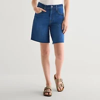 a.n.a Womens 9" Mid Rise Bermuda Short