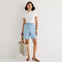 a.n.a Womens Denim Pull-On Short