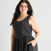 a.n.a Womens Plus Sleeveless Maxi Dress