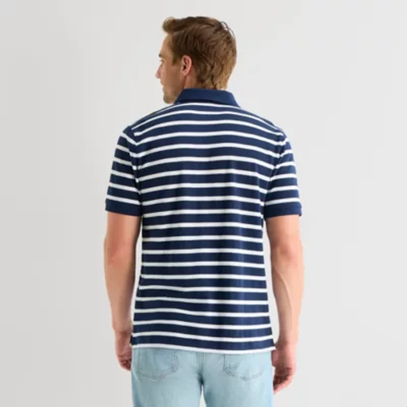 St. John's Bay Johnny Collar Mens Classic Fit Short Sleeve Polo Shirt