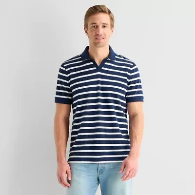 St. John's Bay Johnny Collar Mens Classic Fit Short Sleeve Polo Shirt