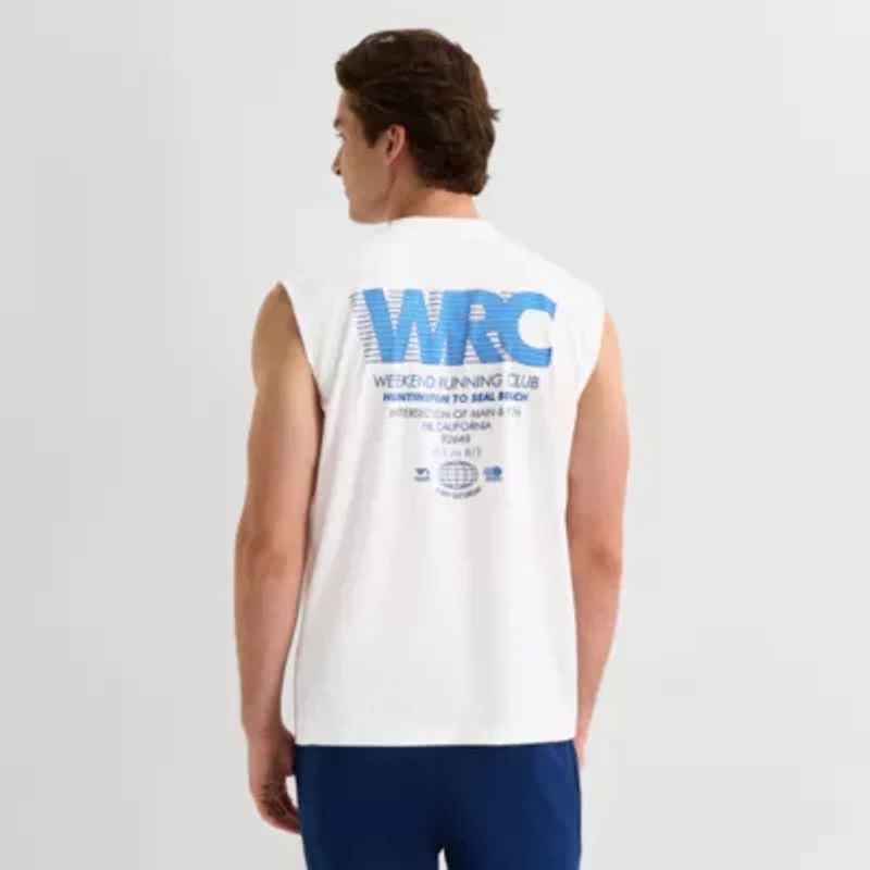 Xersion Mens Crew Neck Sleeveless Muscle T-Shirt