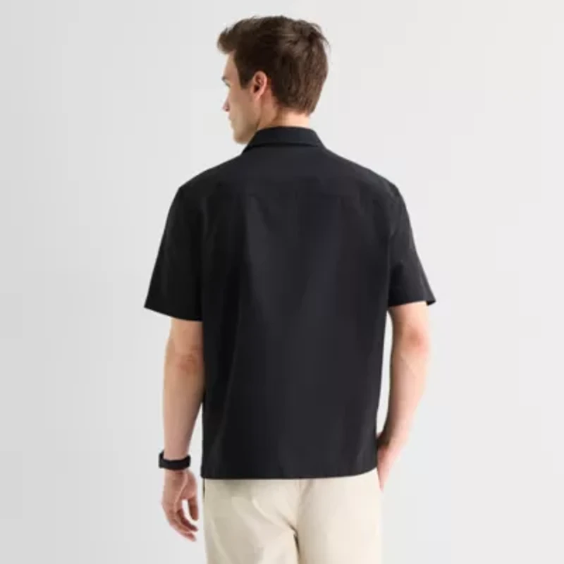 Stylus Mens Short Sleeve Camp Shirt