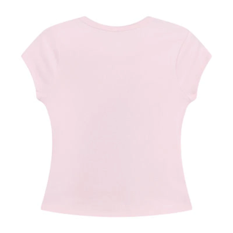 by&by girl Big Kid Girls Round Neck Short Sleeve T-Shirt