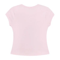 by&by girl Big Kid Girls Round Neck Short Sleeve T-Shirt