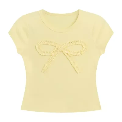 by&by girl Big Kid Girls Round Neck Short Sleeve T-Shirt