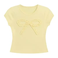 by&by girl Big Kid Girls Round Neck Short Sleeve T-Shirt