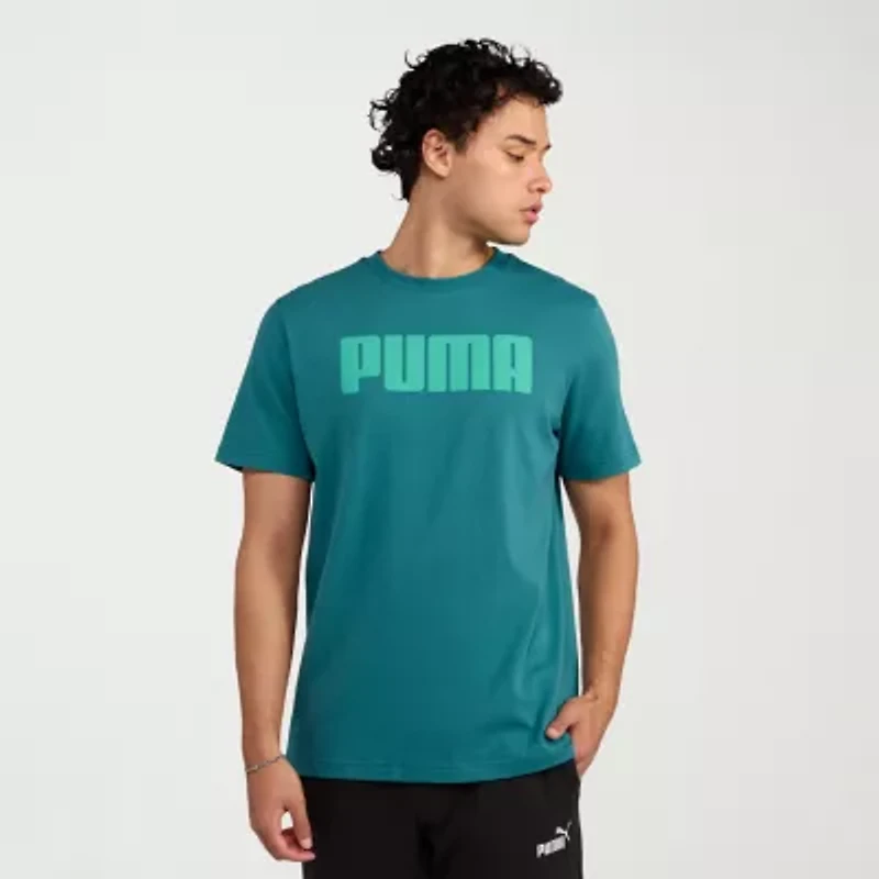 PUMA Mens Crew Neck Short Sleeve Regular Fit Graphic T-Shirt
