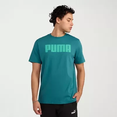 PUMA Mens Crew Neck Short Sleeve Regular Fit Graphic T-Shirt