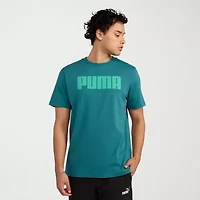 PUMA Mens Crew Neck Short Sleeve Regular Fit Graphic T-Shirt